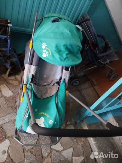 Детские санки коляска с колесами