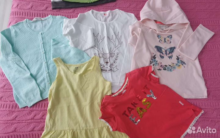 Фирменные вещи пакетом на девочку 122-128