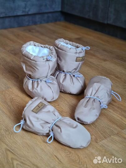 Пинетки и варежки little kiddy