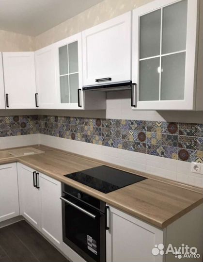 Кухонный гарнитур с фрезеровкой