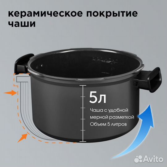 Мультиварка-скороварка redmond RMC-P470