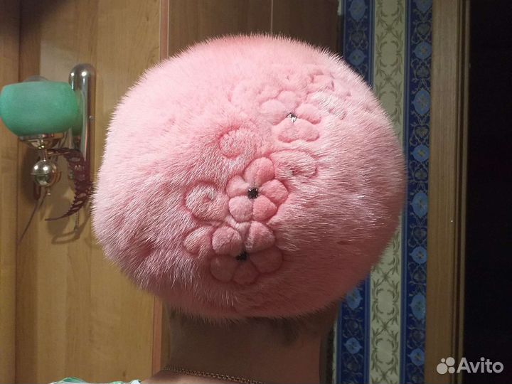 Беретка женская норковая Б/У