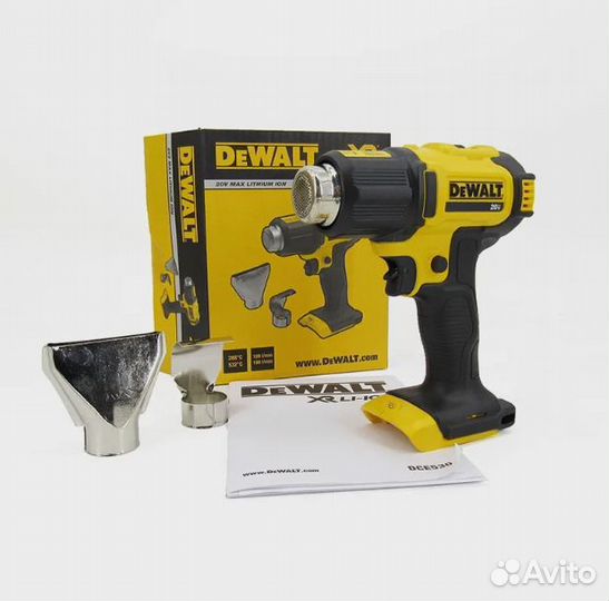 Аккумуляторный строительный фен DeWalt DCE530N 20B