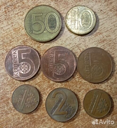 Монеты и купюры Беларуси, образца 2000/2009