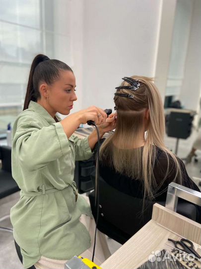 Наращивание волос, коррекция волос