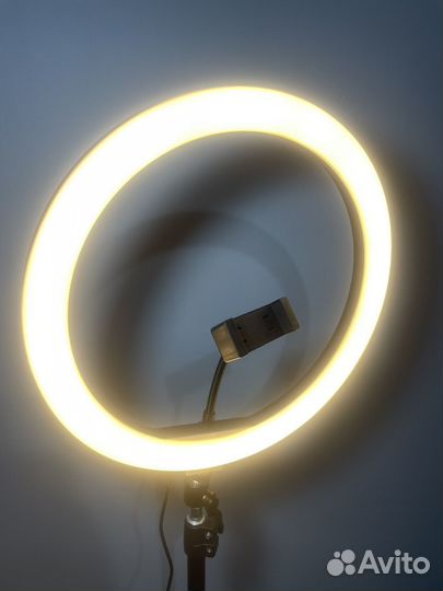 Кольцевая лампа 33см сштативом 210см