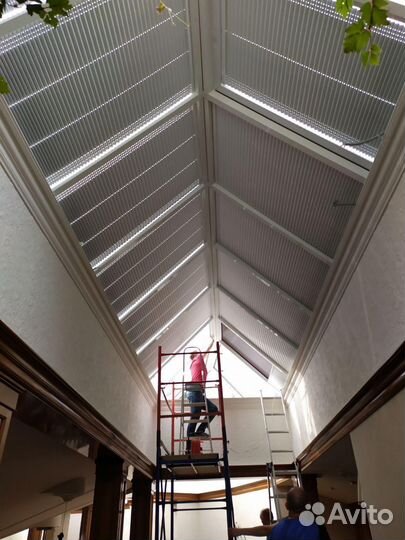 Шторы плиссе на пластиковые окна, мансарды