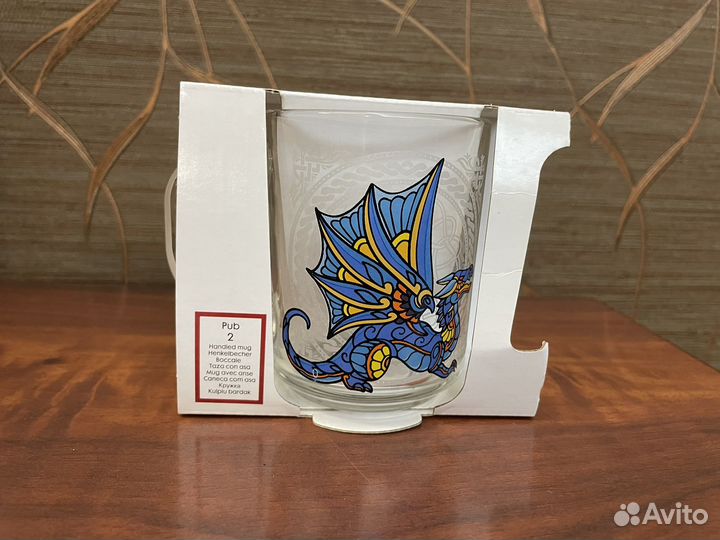 Кружка « Козерог», стекло, новая