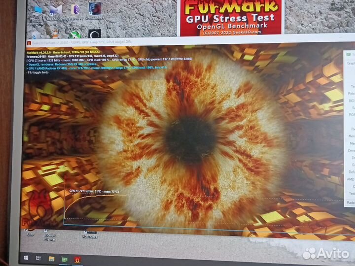 Видеокарта rx480 8gb