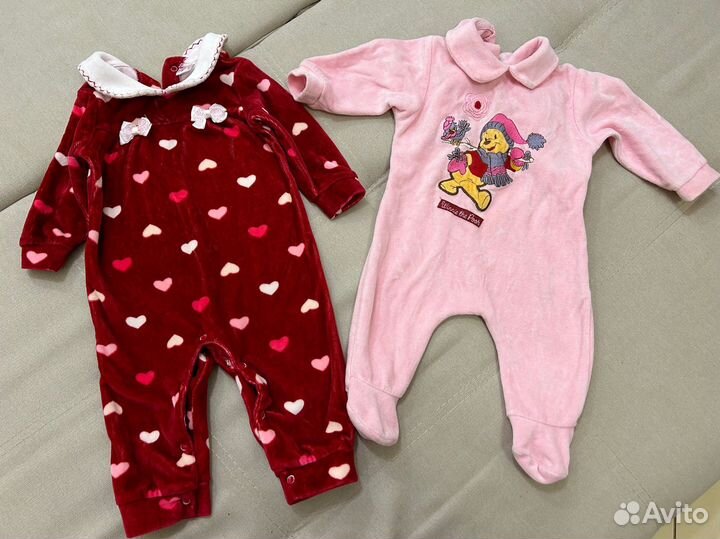 Вещи пакетом на девочку 62-68