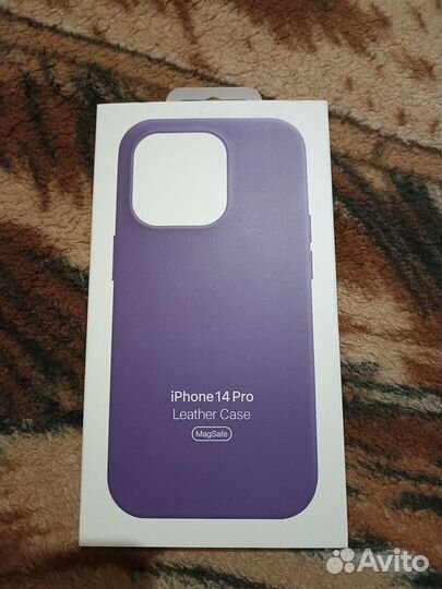 Чехол на iPhone 14 pro Leather Case MagSafe