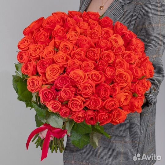 Букет роз с беспл. доставкой