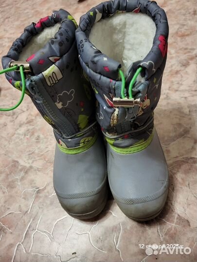 Сапоги зимние детские