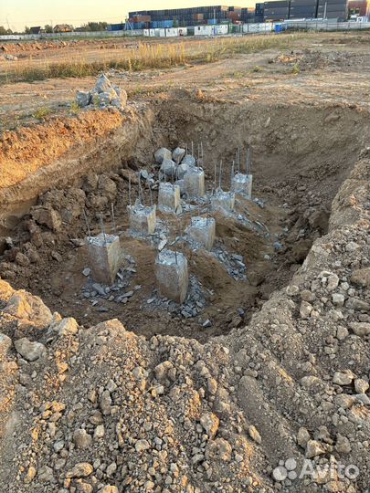 Срубка оголовков свай, распушевка свай, срезка b-1