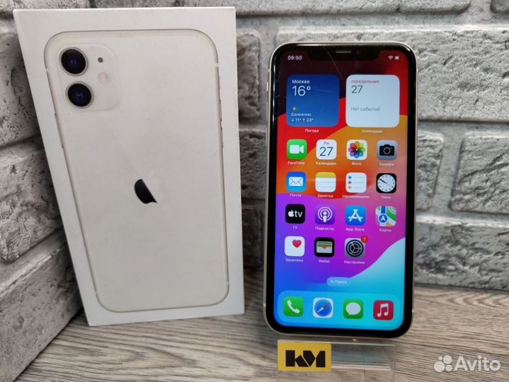 Смартфон Apple iPhone 11 4/128 гб, Dual nano SIM,Б