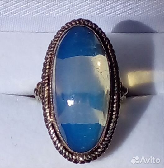 Винтажное кольцо с лунным камнем