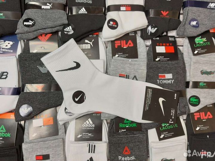Носки Nike Adidas Puma Reebok