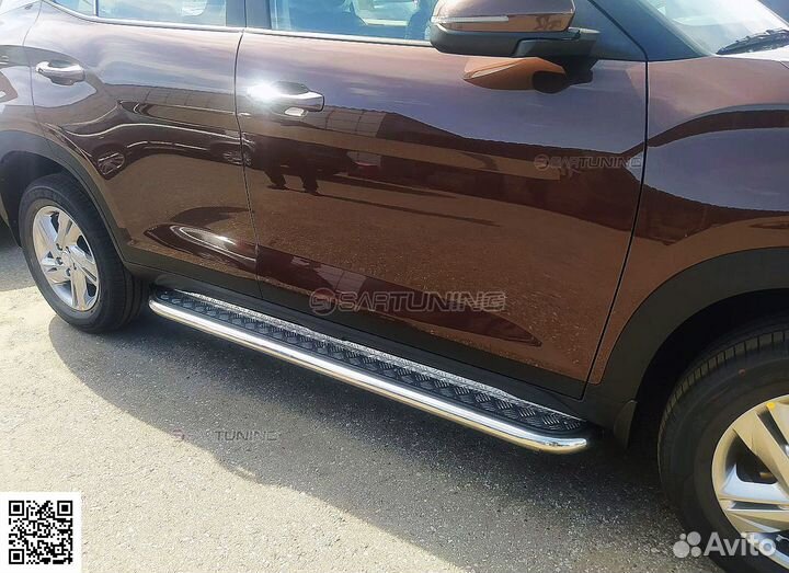 Пороги подножки Крета Hyundai Creta 2016