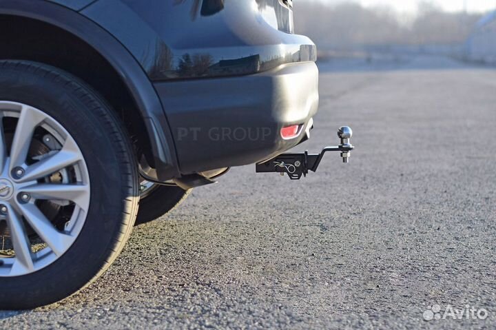 Фаркоп nissan Qashqai с 2014 - съемный квадрат