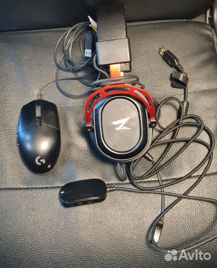 Игровая мышка logitech g102 + наушники