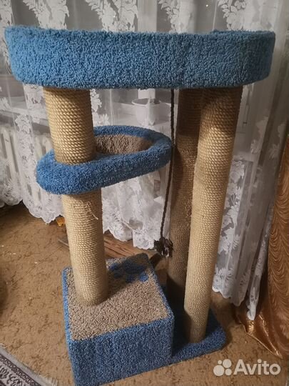 Когтеточка домик для кошки бу