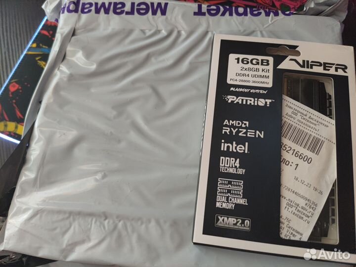 Связка i3 10105f + 16 озу + мать + wifi