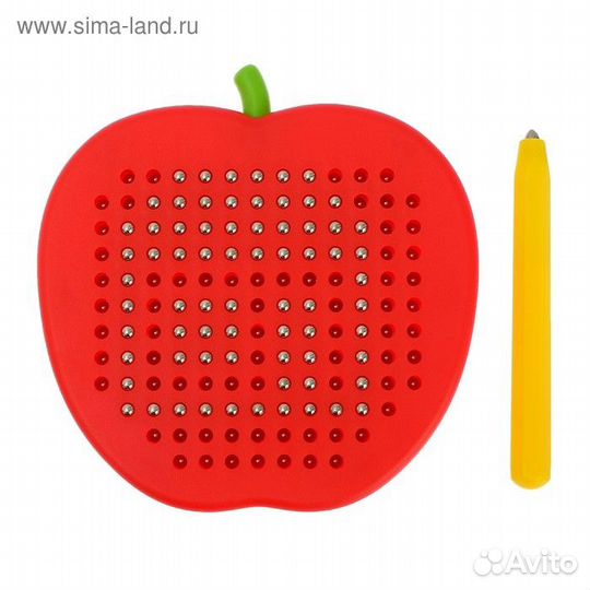 Магнитный планшет яблоко маленькое, 142 отверстия