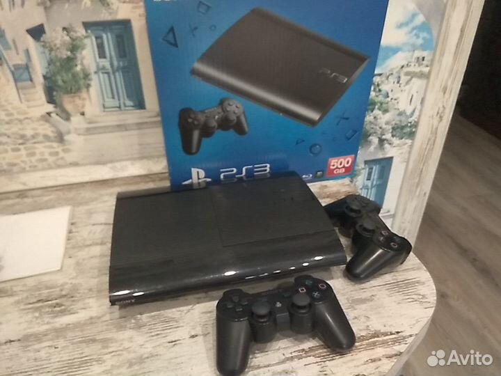 Sony PS3 (500GB) Super Slim Прошитая + 70 Игр