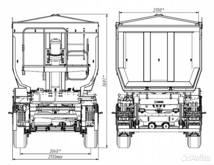 Полуприцеп самосвальный Нефаз 9509-30, 2024