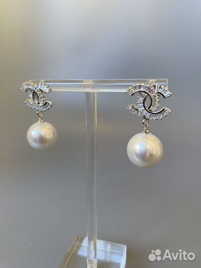 Серьги chanel