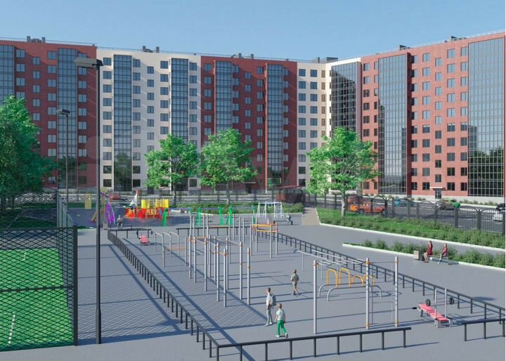 2-к. квартира, 41,3 м², 1/10 эт.