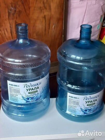 Бутыли 19л 4 шт + помпа