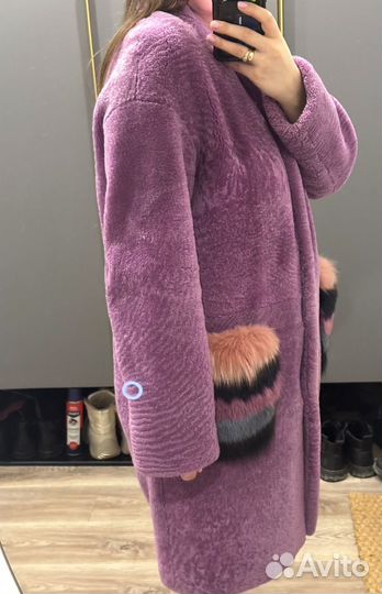 Шуба натуральная овчина Италия