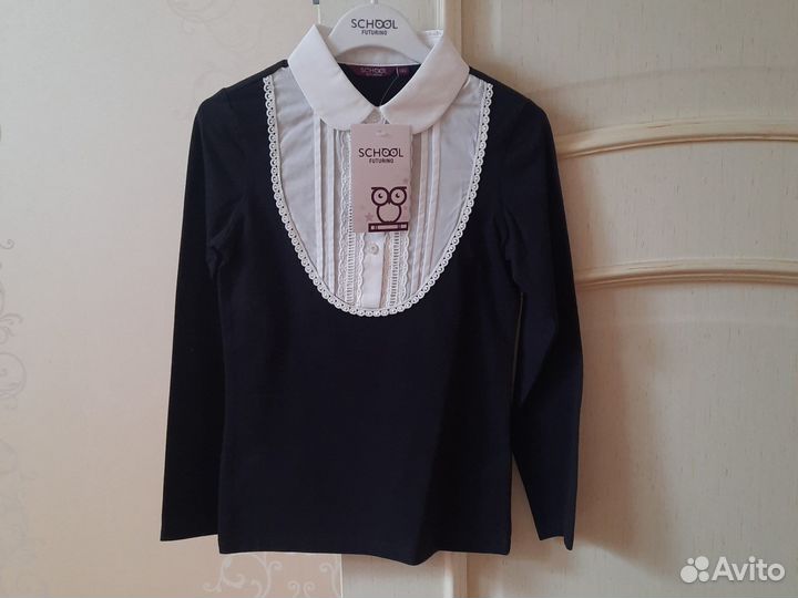 Блузка школьн. Новая 140