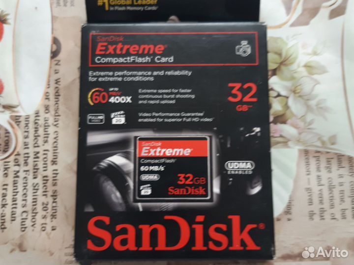 Карта памяти sandisk compactFlash Cart 32Gb