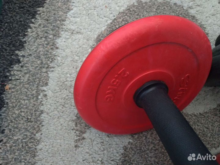 Гантели разборные обрезиненные