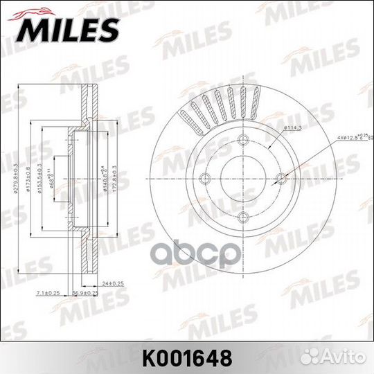 Диск тормозной nissan tiida 07- передний вент.D