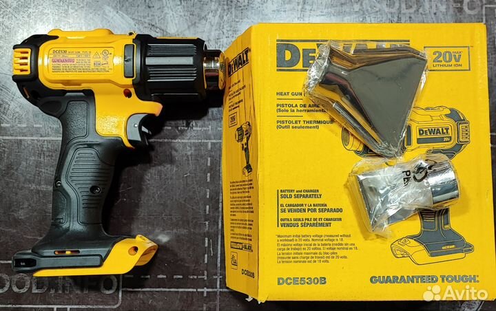 DCE530 акб фен DeWalt