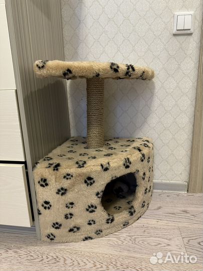 Домик для кошки с когтеточкой
