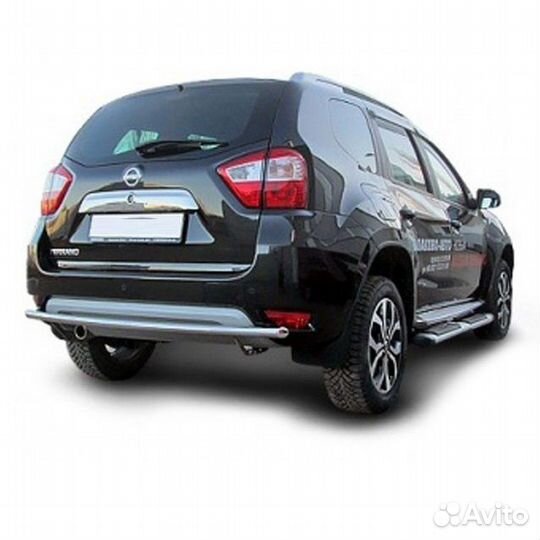 Защита заднего бампера Nissan terrano (2014)