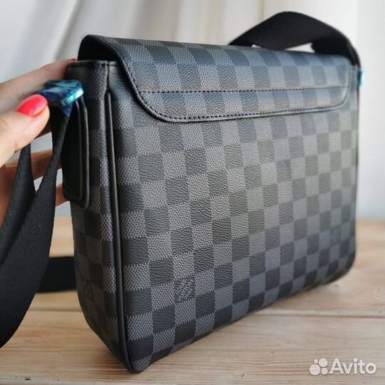 Сумка мужская Louis Vuitton LV канва Graphite