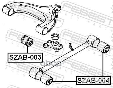 Сайлентблок рычага suzuki grand vitara 98-06 за