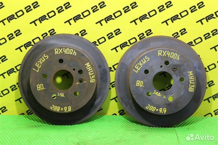 Тормозной диск задний Lexus Rx400H MHU38 3MZ-FE