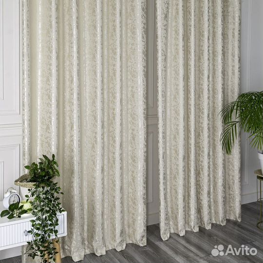 Шторы мрамор Версаль молочный