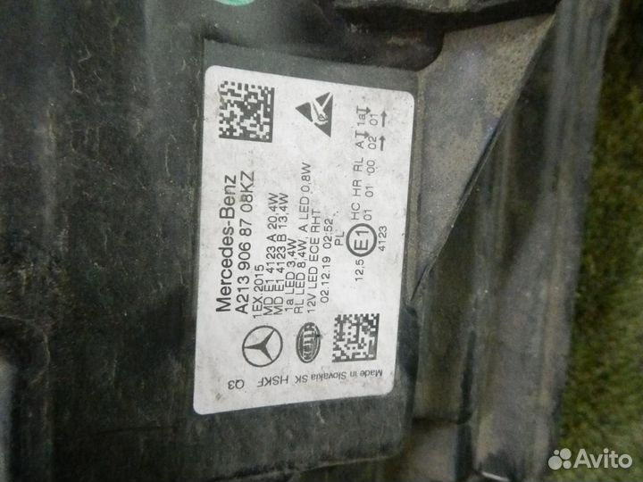 Фара левая Mercedes-Benz E-Class