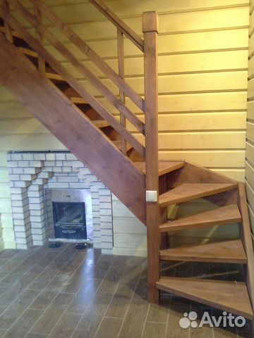 Деревянная лестница. Изготовление под ключ