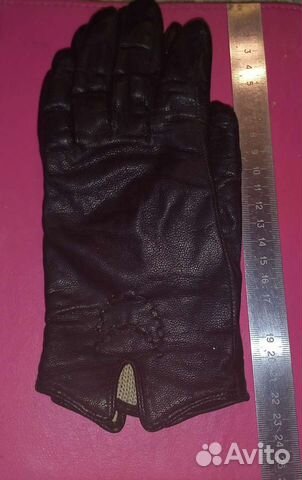 Перчатки женские кожаные
