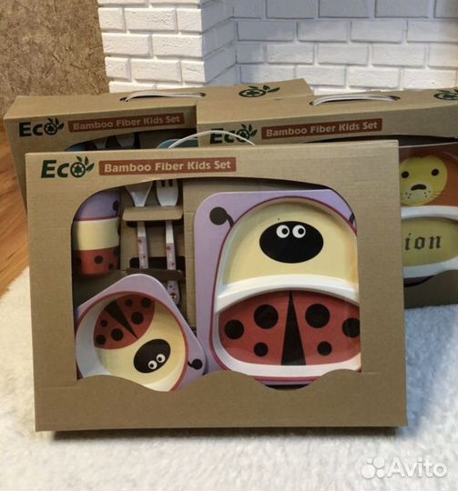Набор бамбуковой посуды