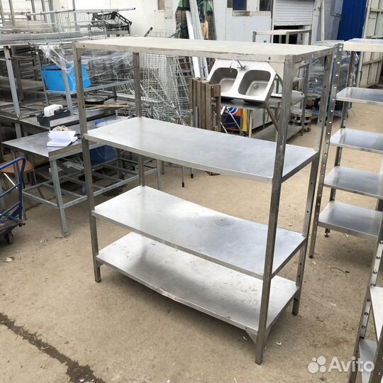 Стеллаж из нержавеющей стали 160/60/185