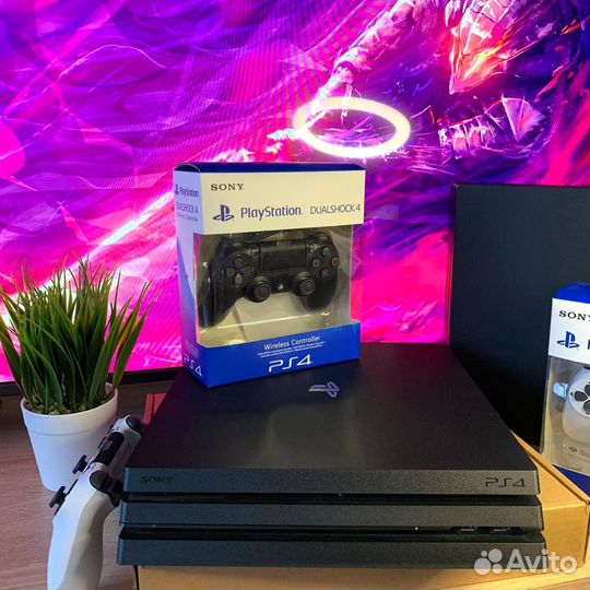 Sony PS4 PRO Black + много игр